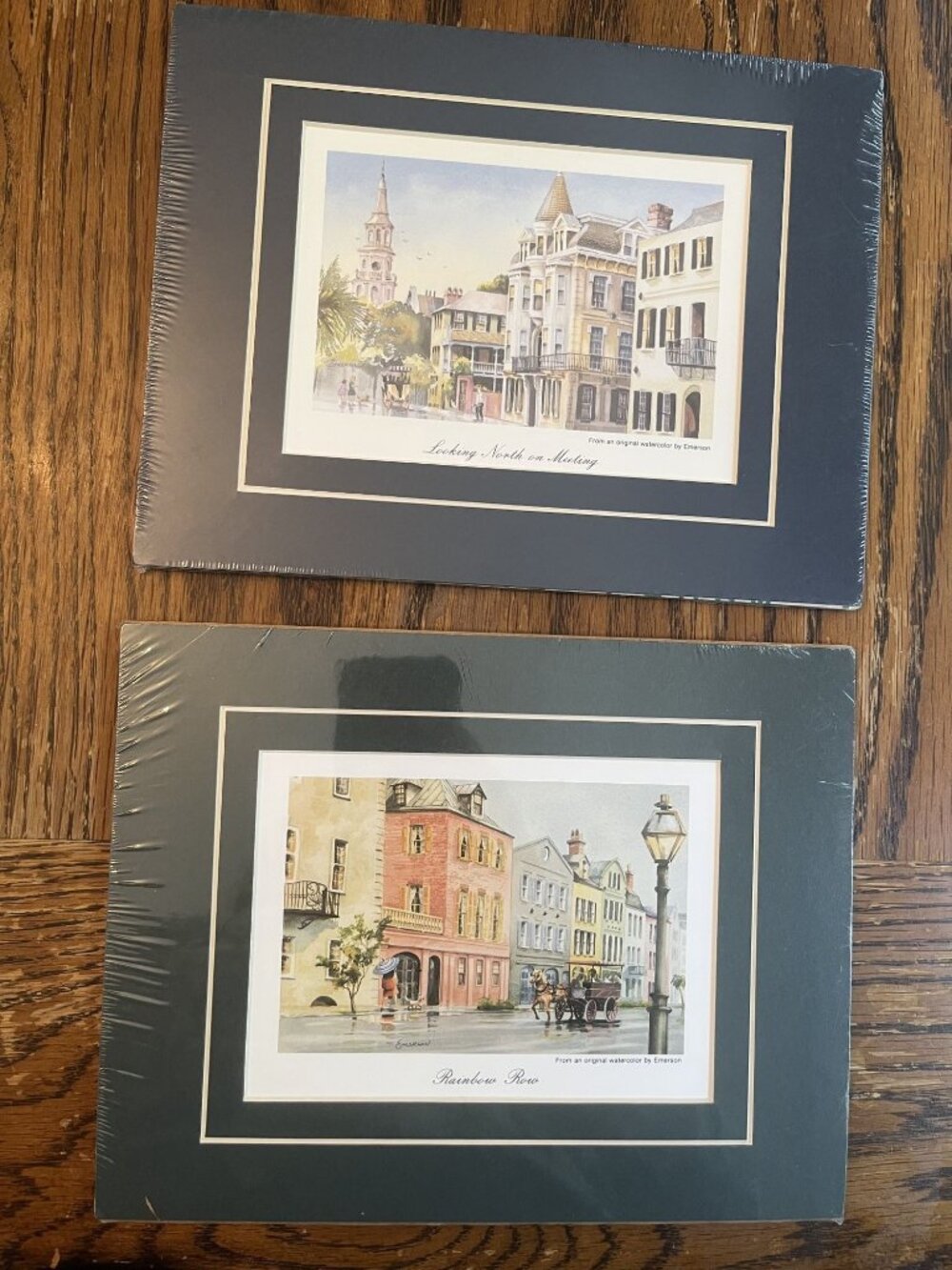Charleston South Carolina Watercolor Prints By Emerson - Rainbow Row & Looking N